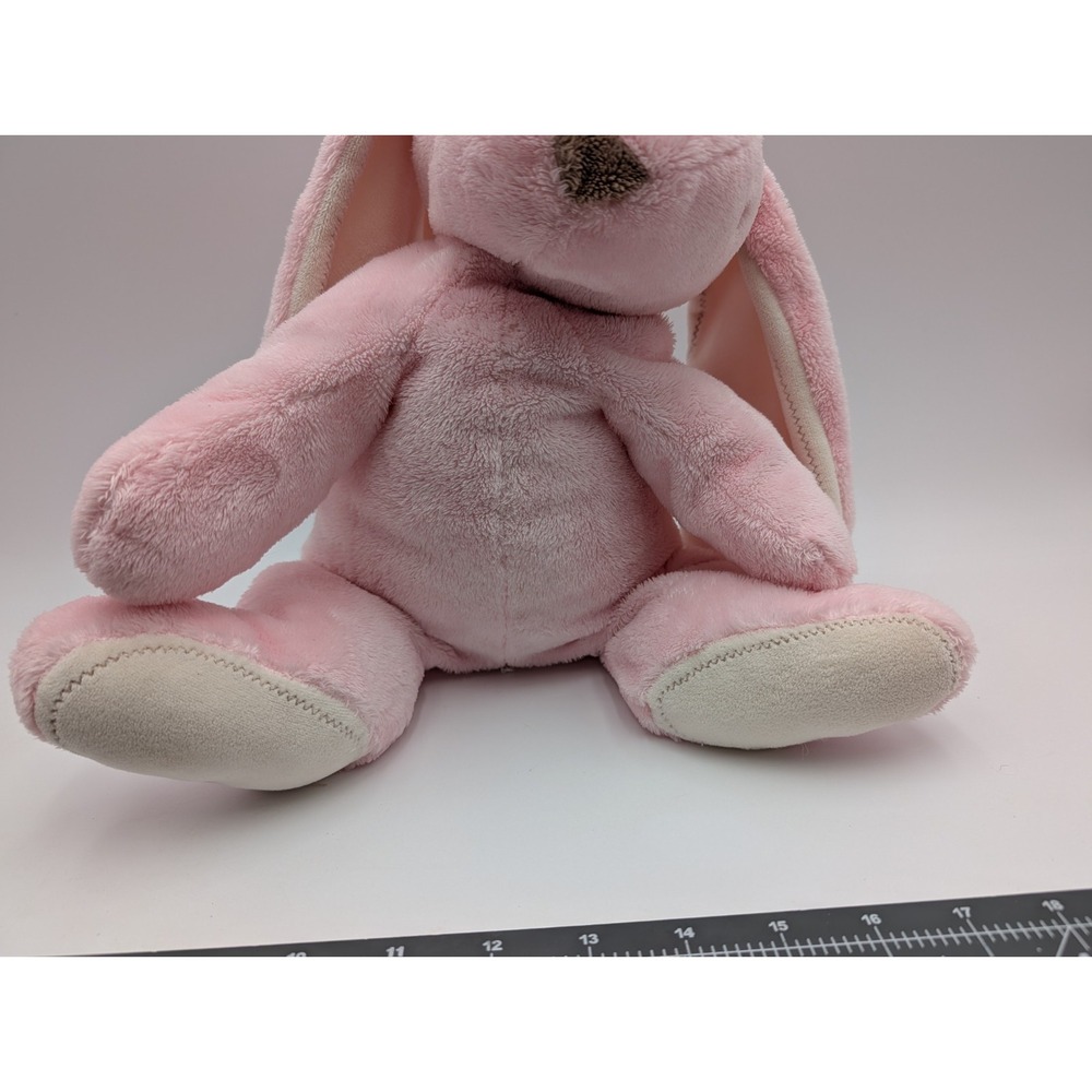 Pottery Barn Kids PBK Pink Rabbit Plush Stitched Ears Feet Stuffed Animal Toy - Picture 4 of 14